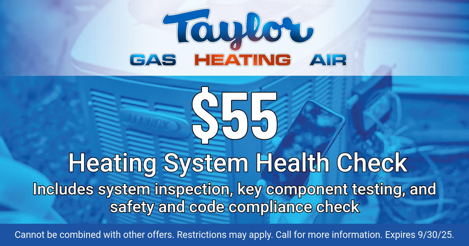 $55 heating system health check