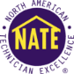 NATE logo.